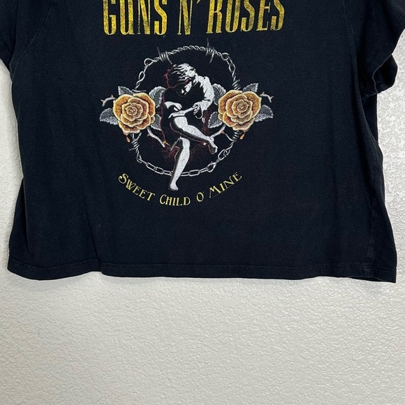Bravado Guns N' Roses "Sweet Child of Mine" Cropped Women's Tee, Size XL - Picture 3 of 9